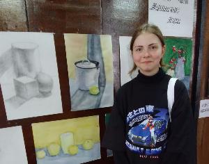 Выставка работ учащейся живописного отделения Мирошниченко Марии